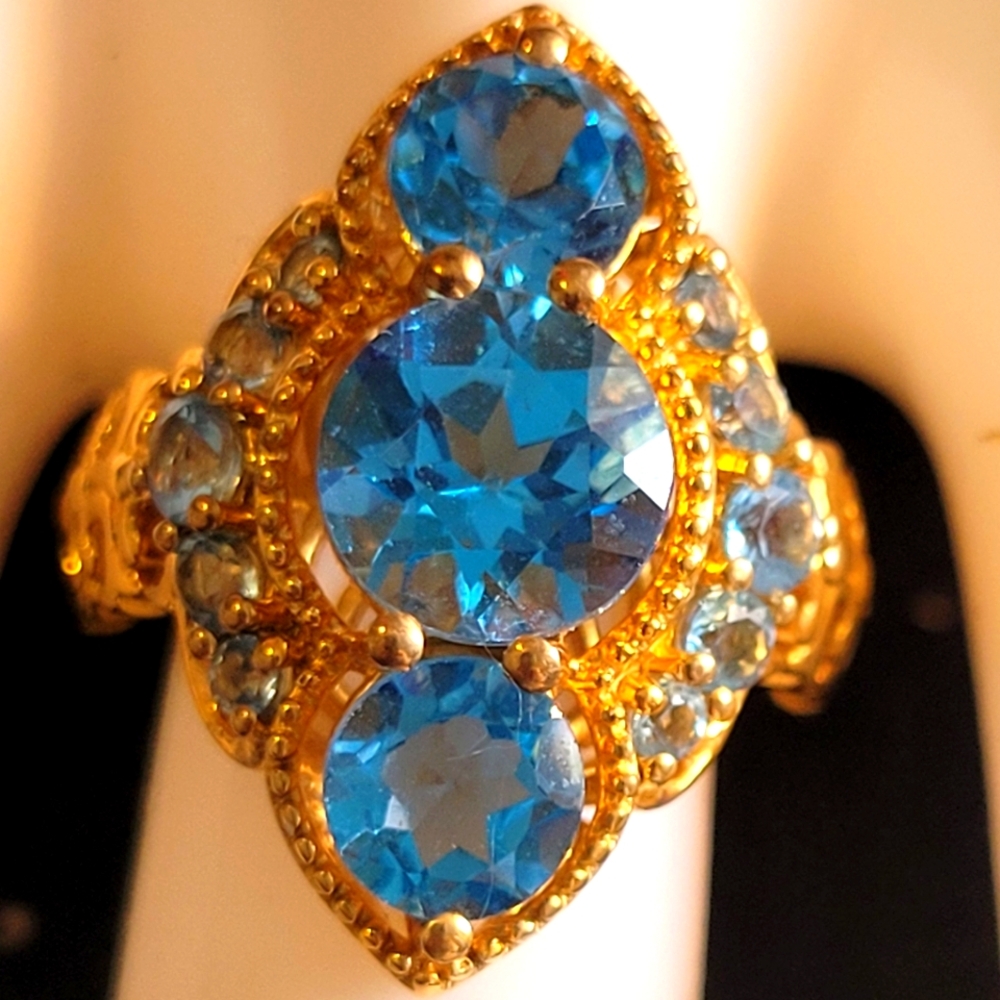 Blue Topaz Ring From Shop Lc